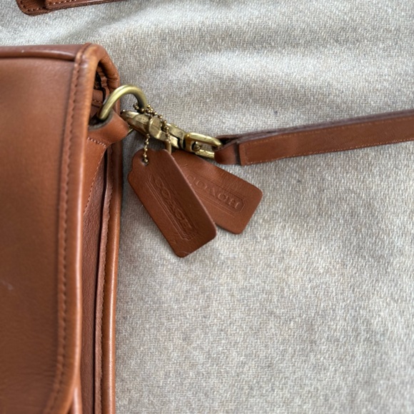 Coach Brown Leather Messenger Bag - Picture 2 of 10